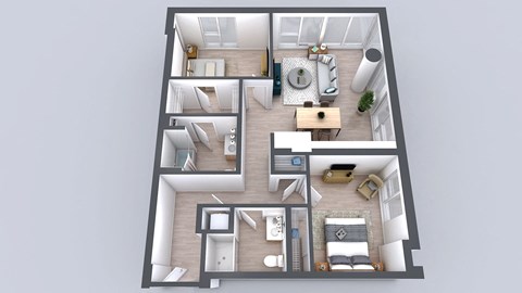 Kado NW Two Bedroom Two Bathroom C2 Floor Plan